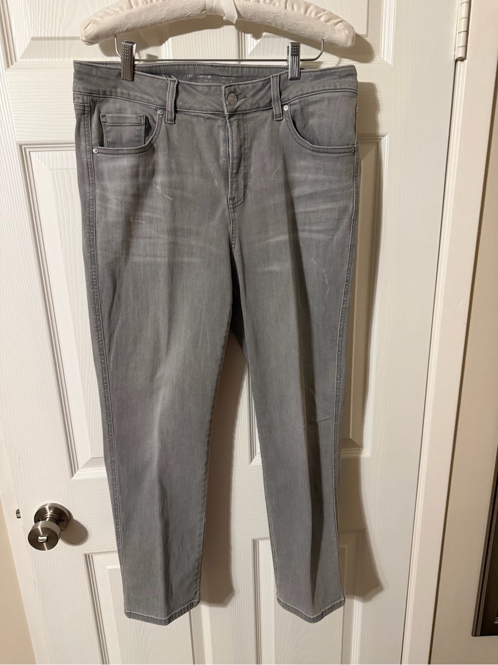 Chico's Women's Straight Leg Jeans in Gray
